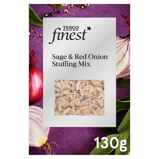 Tesco Finest Sage & Red Onion Stuffing 130G Tesco Groceries
