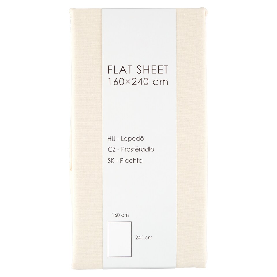 White Alyssum Polycotton lepedő 160 cm x 240 cm