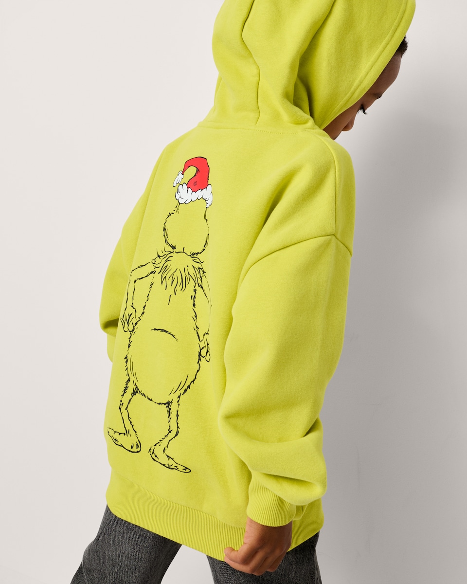 image 1 of The Grinch Cotton Rich Hoodie in Green