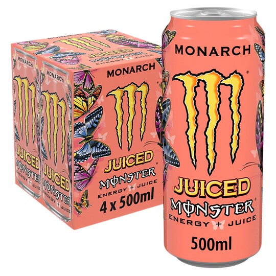 Monster Energy Juiced Monarch 500Ml X4 Tesco Groceries