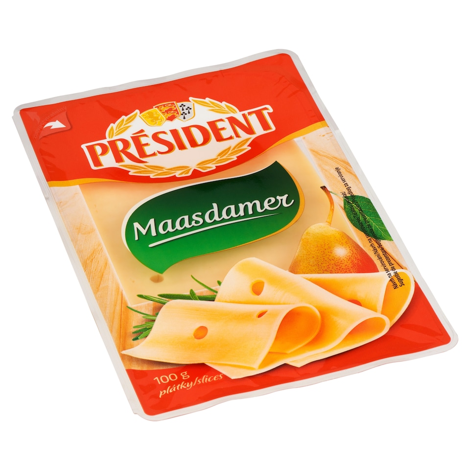 Obrázek 1 pro produkt Président Maasdamer plátky 100g