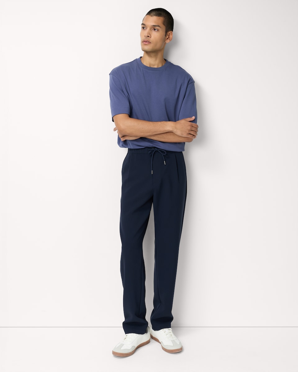 image 1 of F&F Pure Cotton Relaxed Fit T-Shirt in Blue