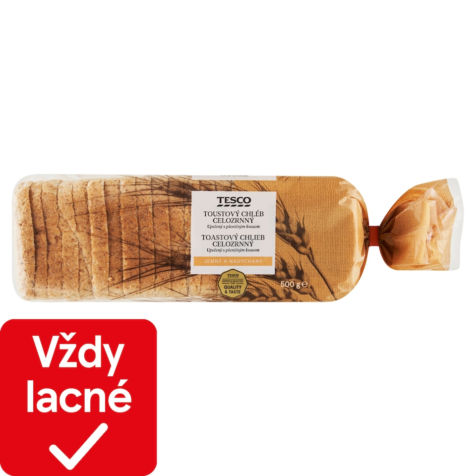 Tesco Toastový chlieb celozrnný 500 g