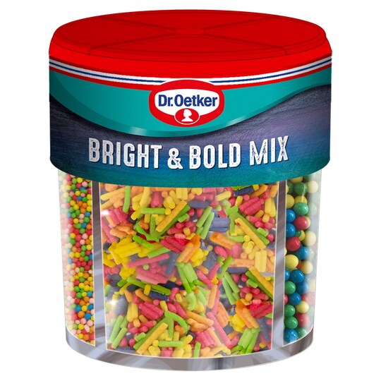 Dr. Oetker Bright & Bold Sprinkles Mix 89G Tesco Groceries