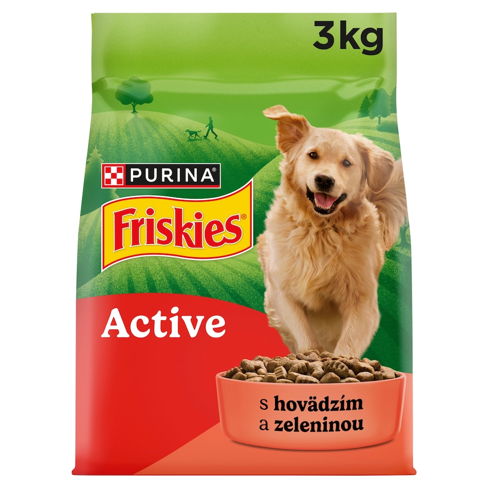Friskies Active granule pre psov hovädzie 3 kg