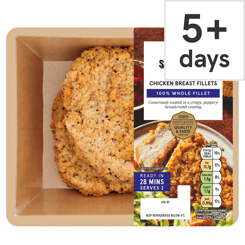 Tesco Southern Fried Chicken Breast Fillets 350g