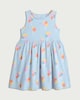 image 4 of F&F Girls Pure Cotton Ice Cream Print Sleeveless Dress in Multi Blue