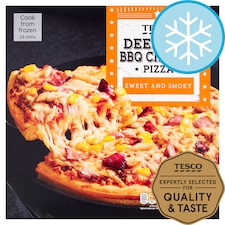 Tesco Deep Pan Bbq Chicken Pizza 406G