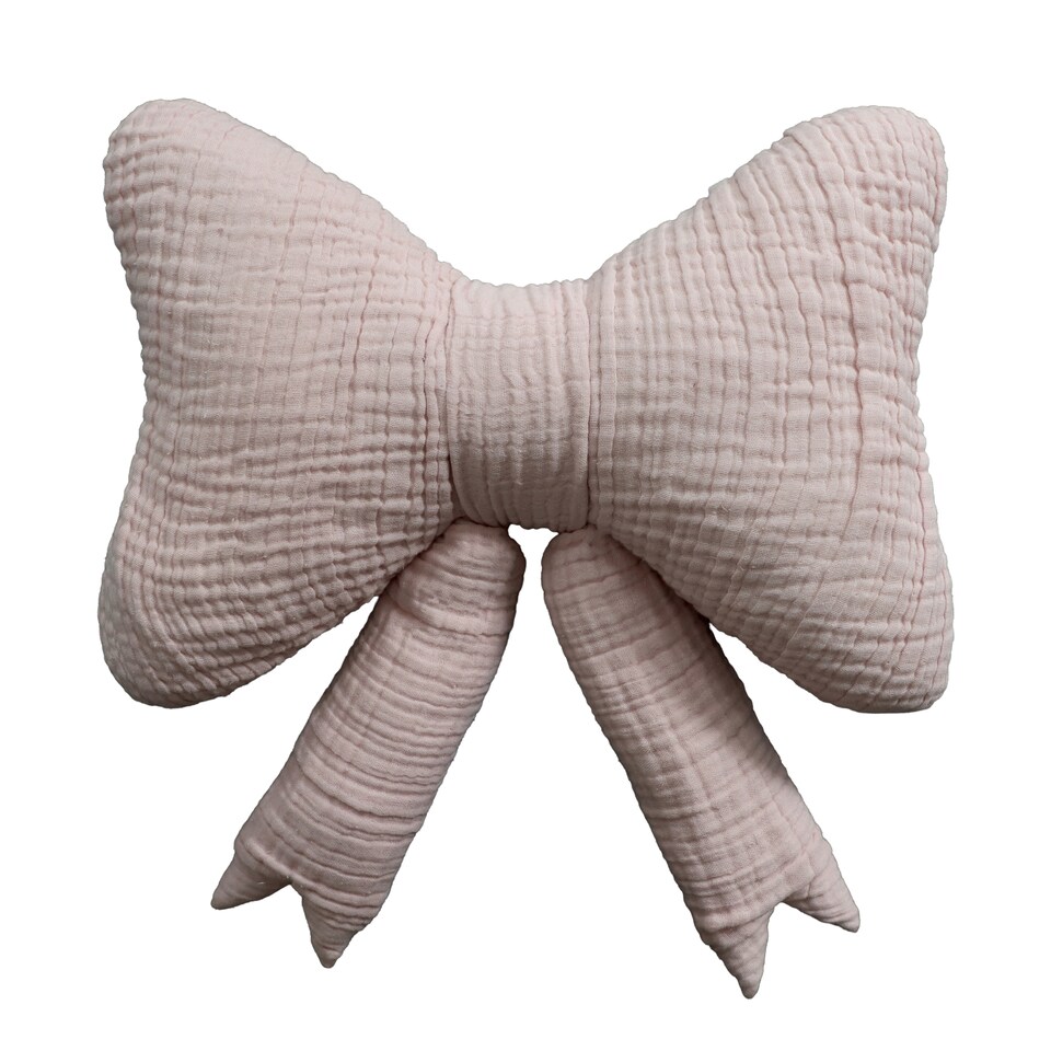 F&F Home Pink Bow Shaped Cushion 