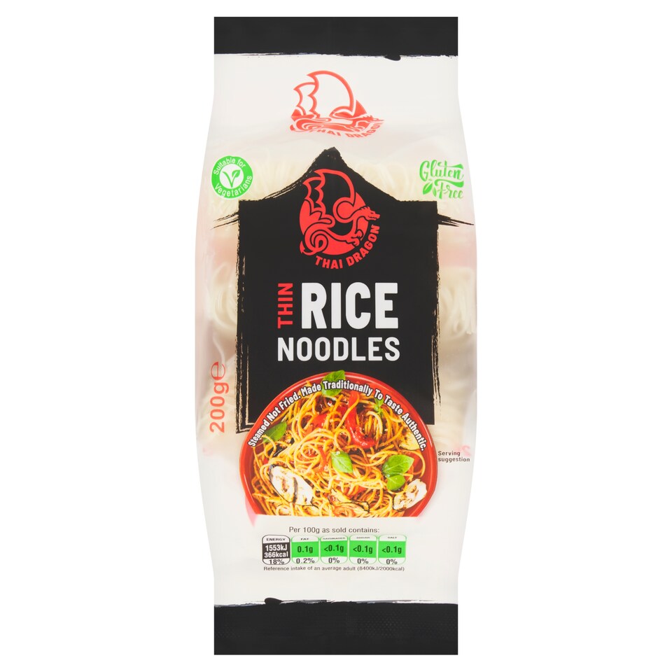 Thai Dragon Thin Rice Noodles 200G