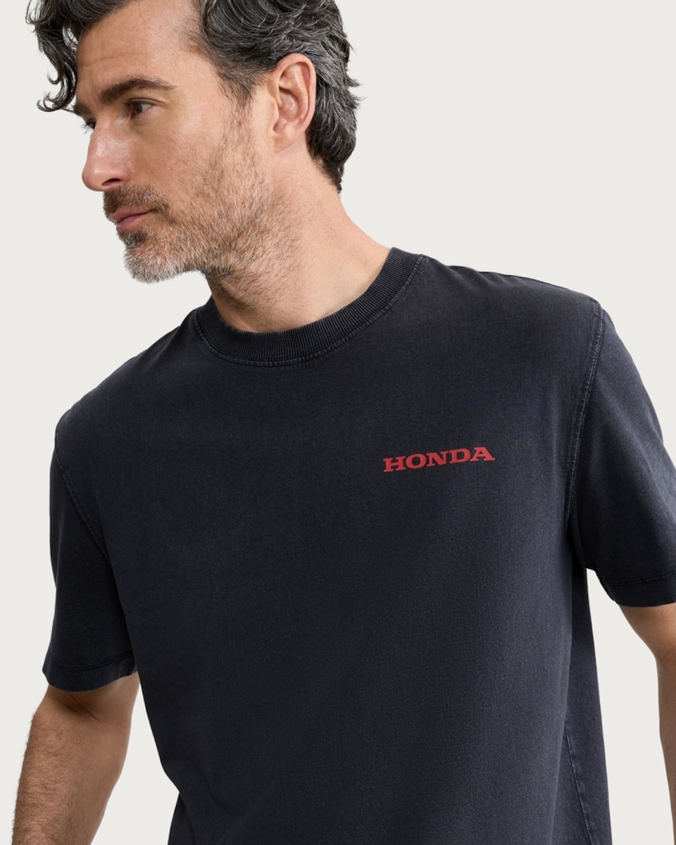 image 1 of Honda Pure Cotton T-Shirt in Grey