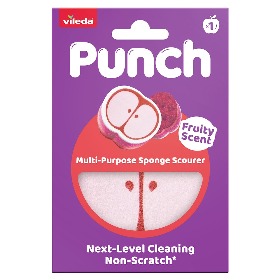 Vileda Punch Multi-Purpose Sponge Scourer