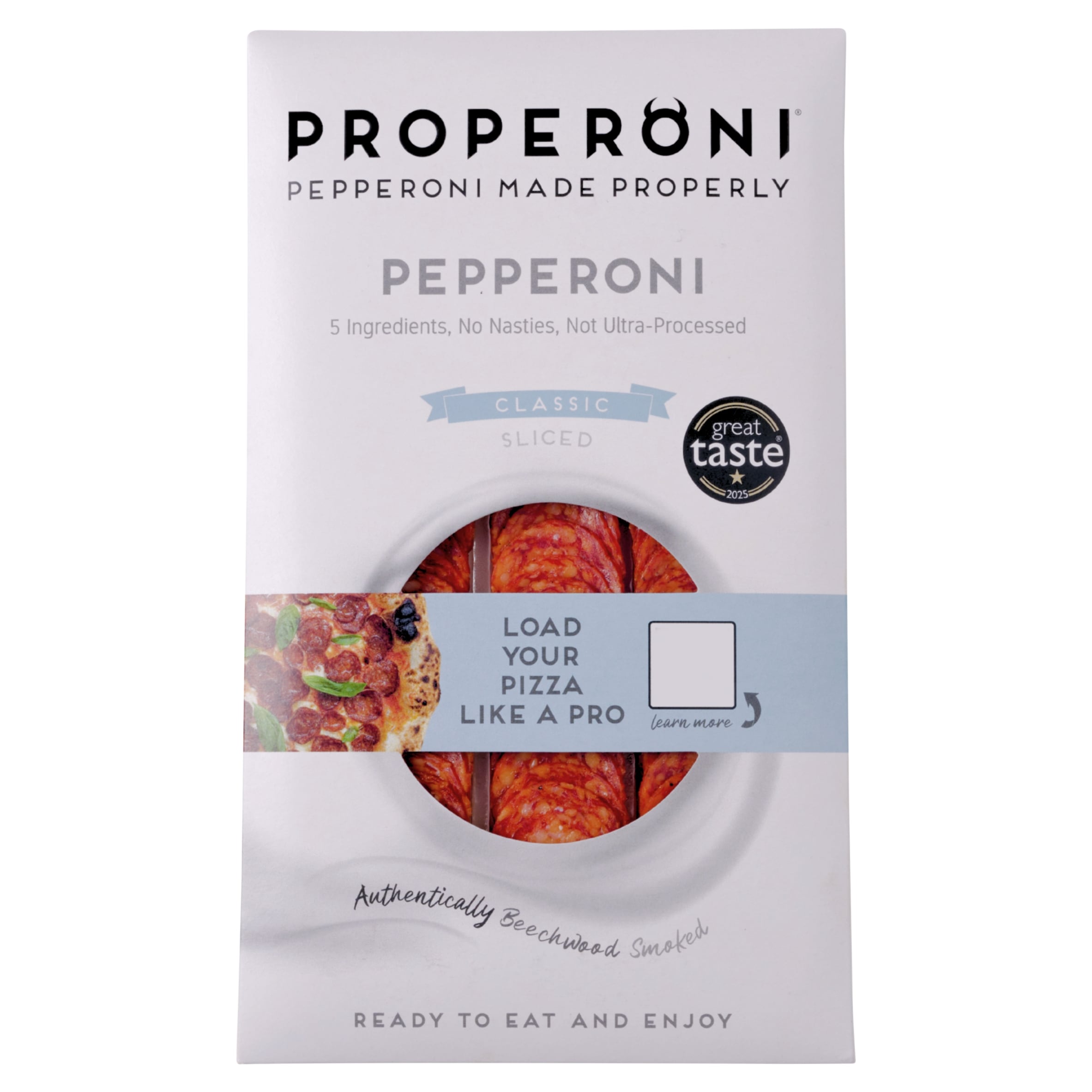 Properoni Classic Sliced Pepperoni 80g - Tesco Groceries