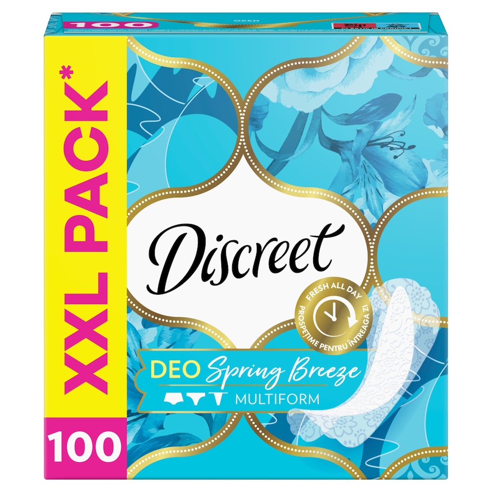 Discreet Légáteresztő Multiform Spring Breeze Tisztasági Betétek 5x100  1. kép