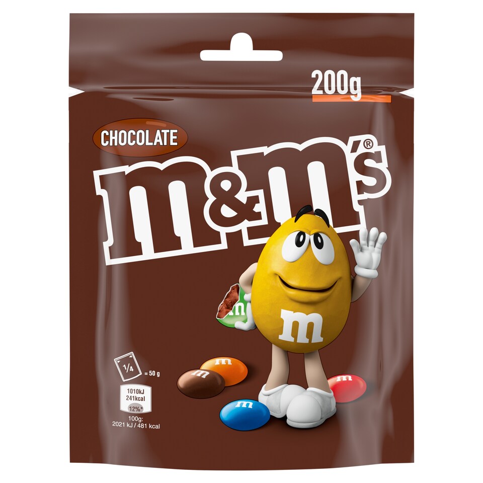 M&M's Mliečna čokoláda v chrumkavom farebnom poťahu 200 g