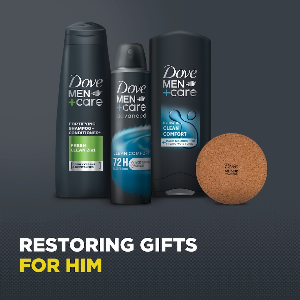 image 1 of Dove Men+Care Clean Comfort Trio with Charging Pad Gift Set