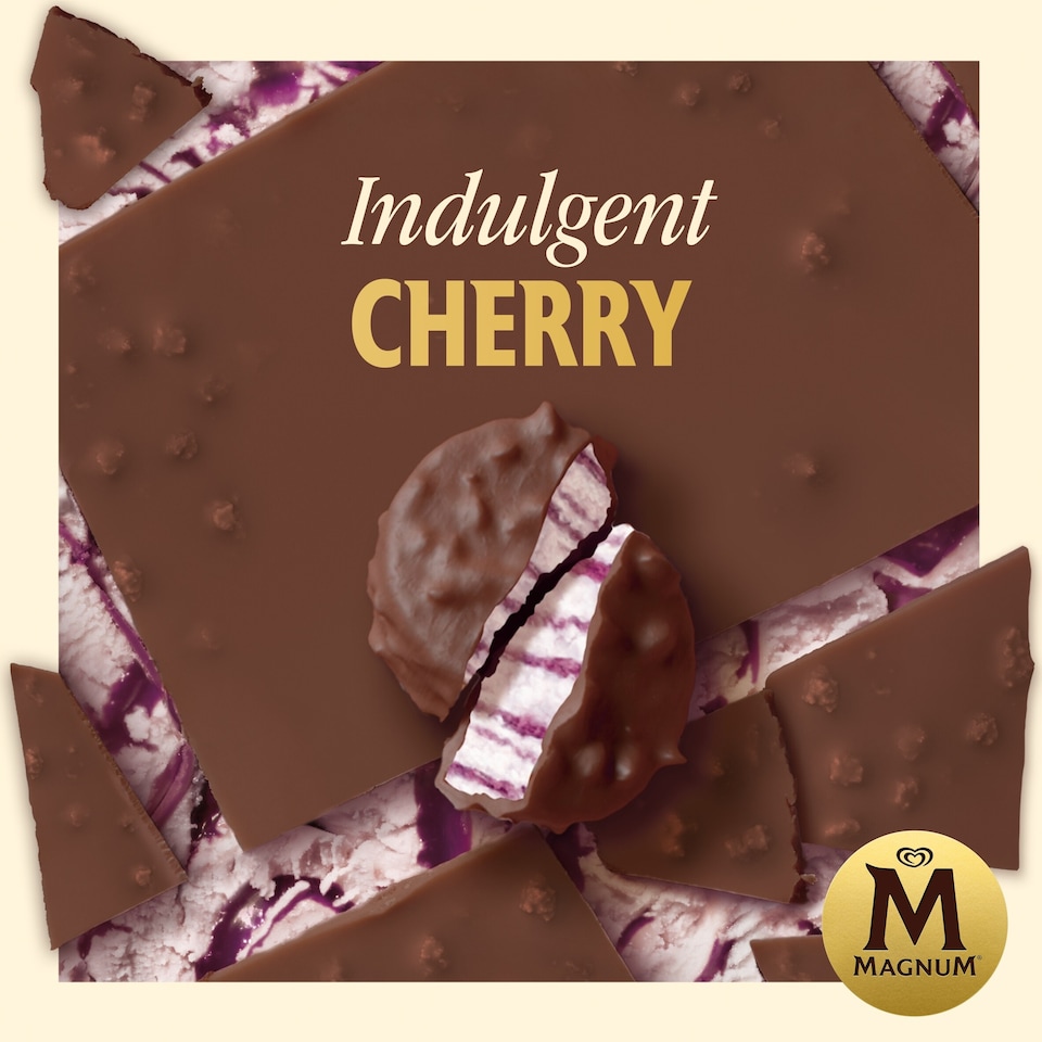 image 1 of Magnum Bonbon Cherry & Milk Chocolate Ice Cream Frozen Snack 204ml