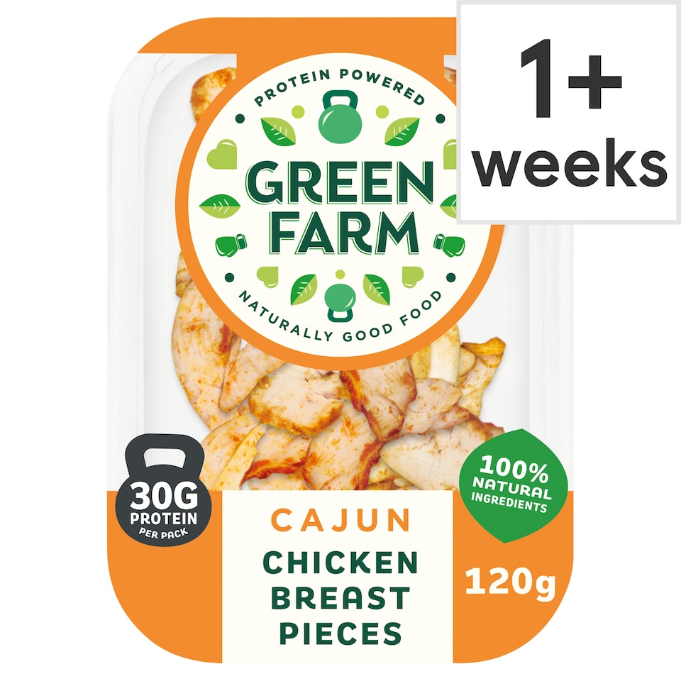 Green Farm Cajun Chicken Breast Pieces 120G