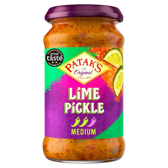 Patak Lime Pickle Medium 283G Tesco Groceries