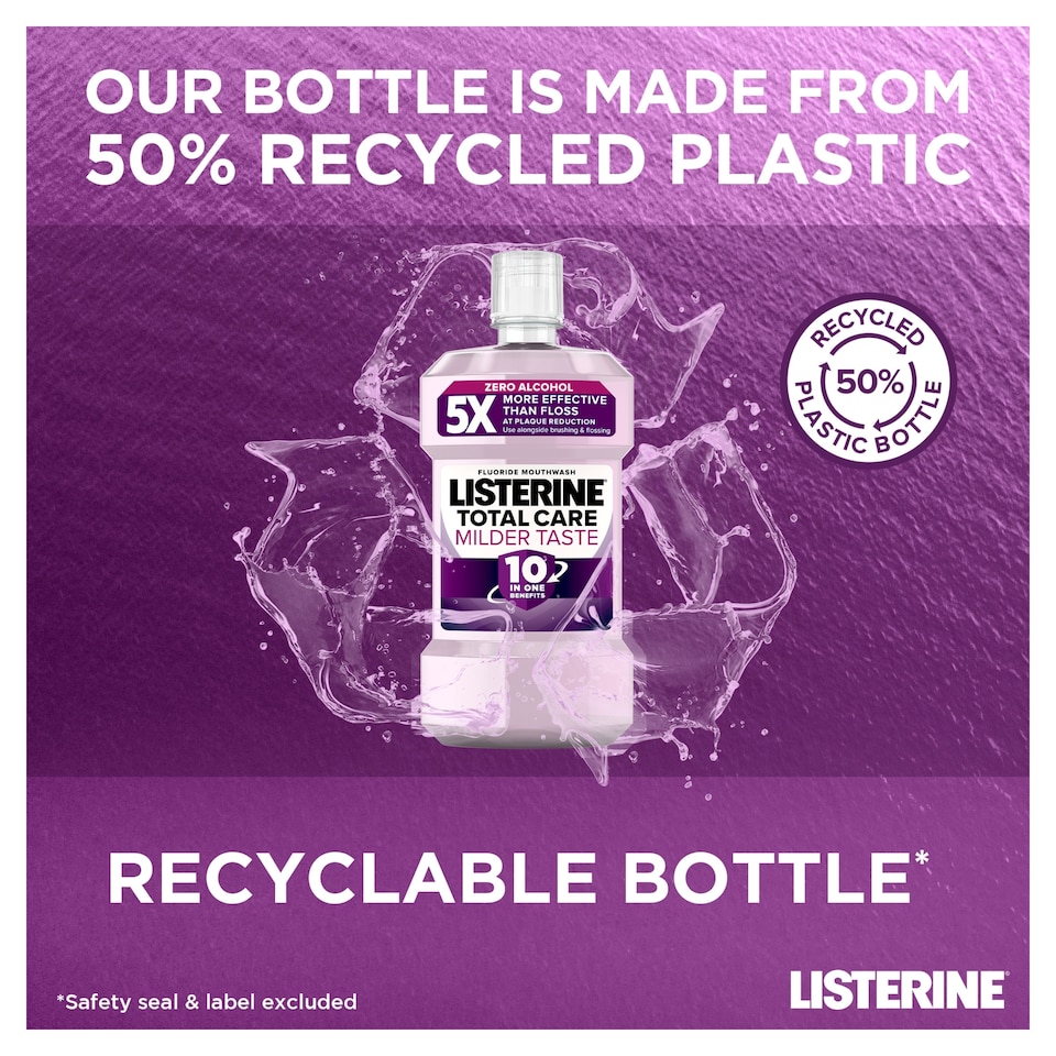 image 1 of Listerine Total Care Milder Taste Zero Alcohol Mouthwash 500ml