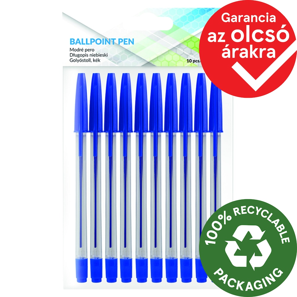 Blue Ballpoint Pens 10 pcs