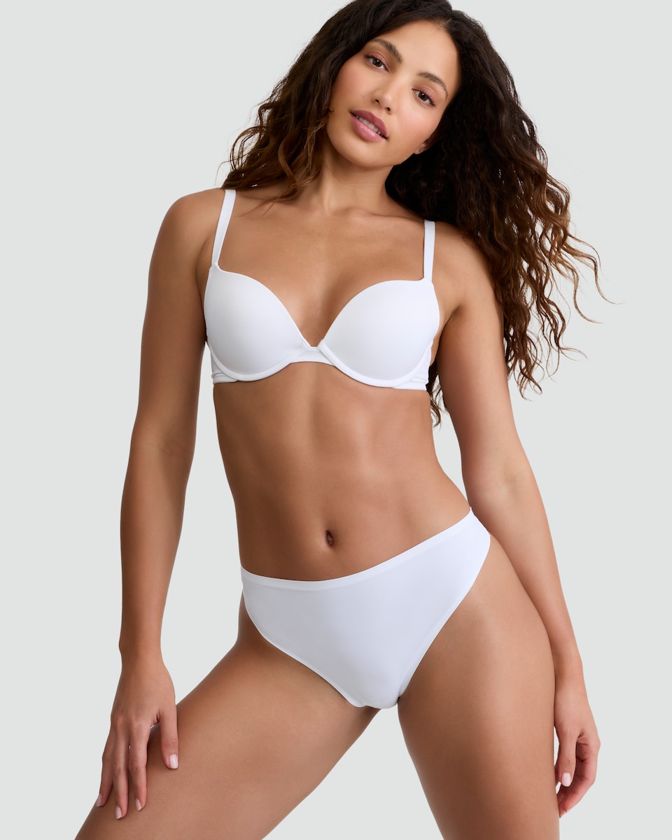 image 1 of F&F 3-Pack Bonded Thongs in Multi Black White