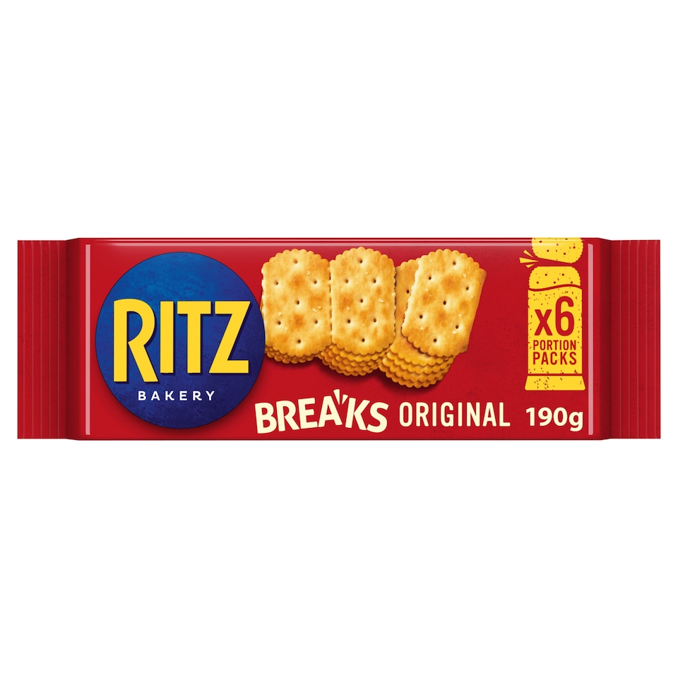 image 1 of Ritz Breaks Original Crackers 6 Pack Multipack 190g