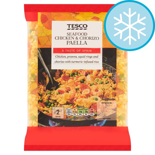 Tesco Seafood, Chicken And Chorizo Paella 700G Tesco Groceries