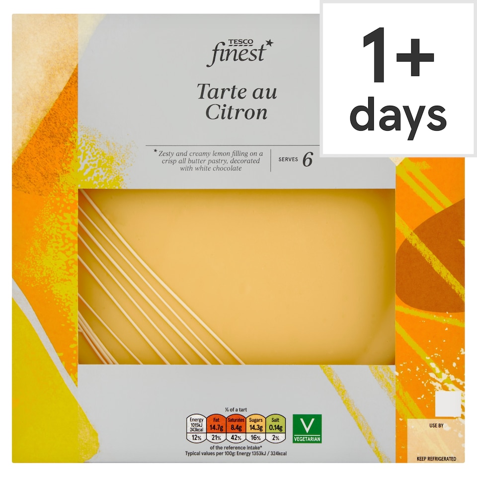 Tesco Finest Tarte Au Citron 450G
