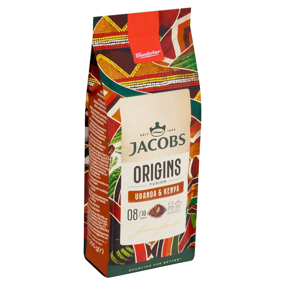 obrázok 1 z Jacobs Origins Fusion Uganda & Kenya káva pražená mletá 200 g