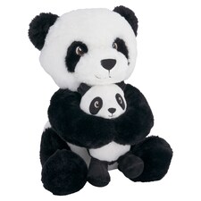 Keel Toys Mum And Baby Panda Plush