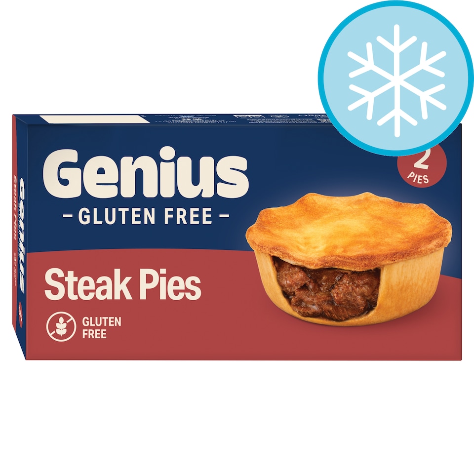 Genius Gluten Free Steak Pies 2 Pack 320G