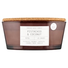 F&F Home Crackle Pistachio & Coconut vonná sviečka 425 g