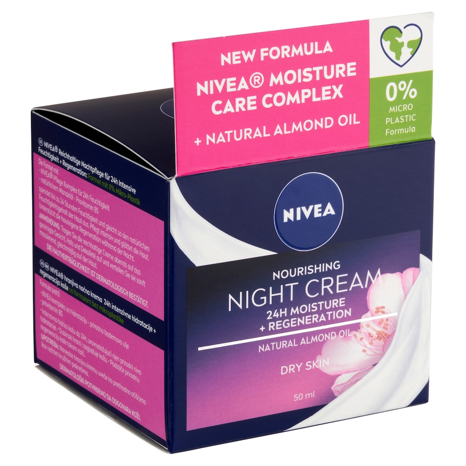 NIVEA gazdagon regeneráló éjszakai arckrém száraz, érzékeny bőrre 50 ml  1. kép