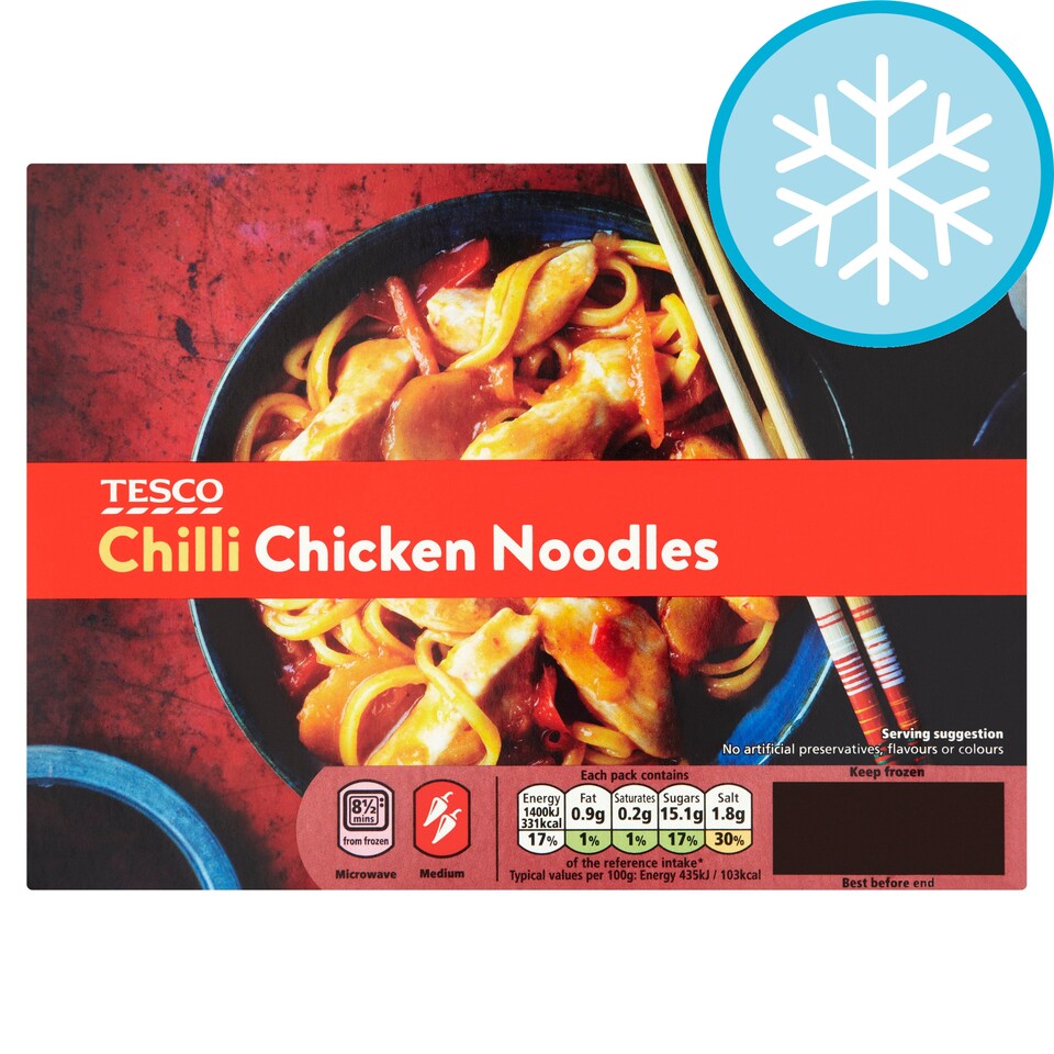 Tesco Chicken Chilli Noodles 350G Tesco Groceries