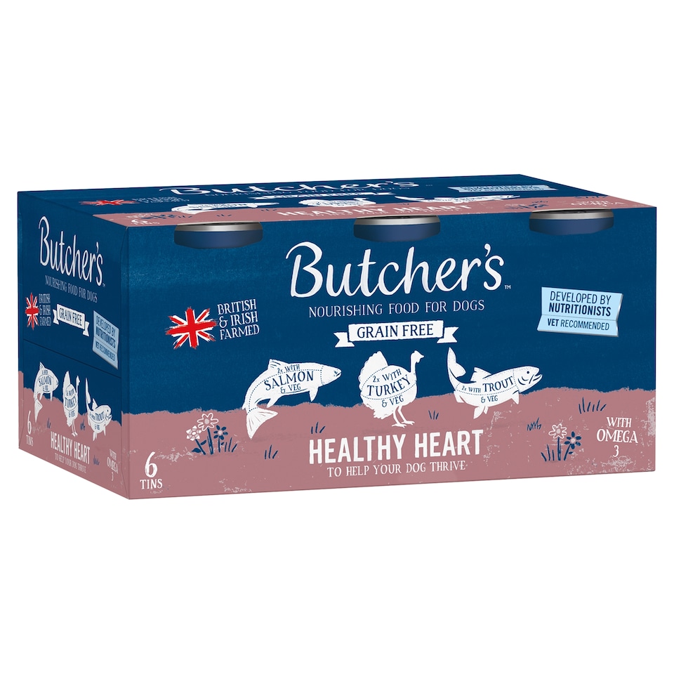 Butchers Grain Free Healthy Heart Dog Food 6X390g