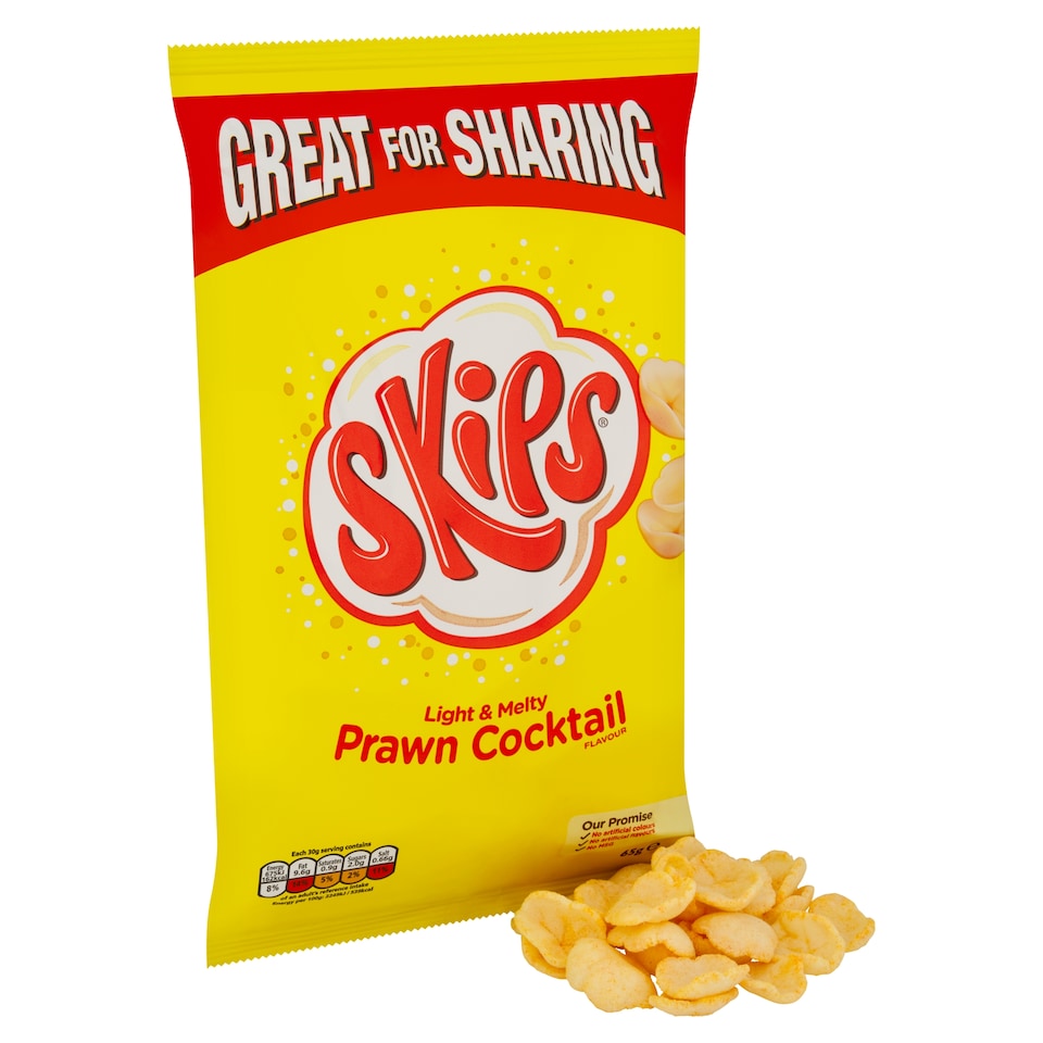 image 1 of Skips Prawn Cocktail Sharing Crisps 65G