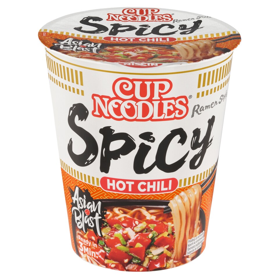 Cup Noodles Instantní nudlová polévka s příchutí hot & spicy v asijském stylu 66g