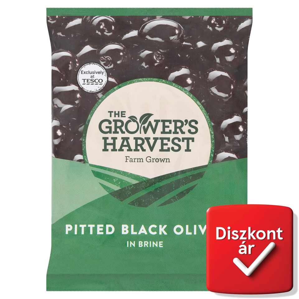 The Grower's Harvest Pitted Black Olives in Brine 200 g