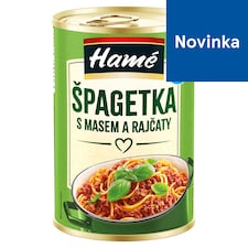 Hamé Špagetka s mäsom a rajčinami 400 g
