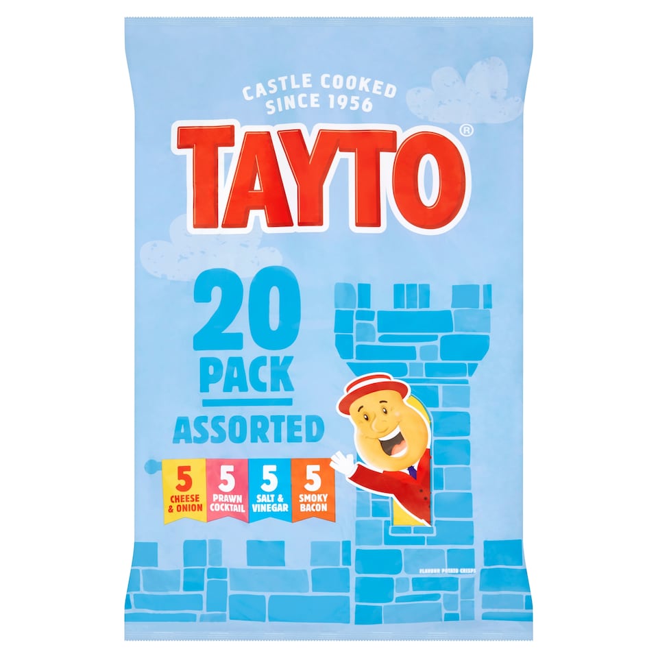 Tayto Assorted Crisps 20X25g