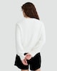 image 3 of F&F Textured Diamanté Bow Cardigan in Cream