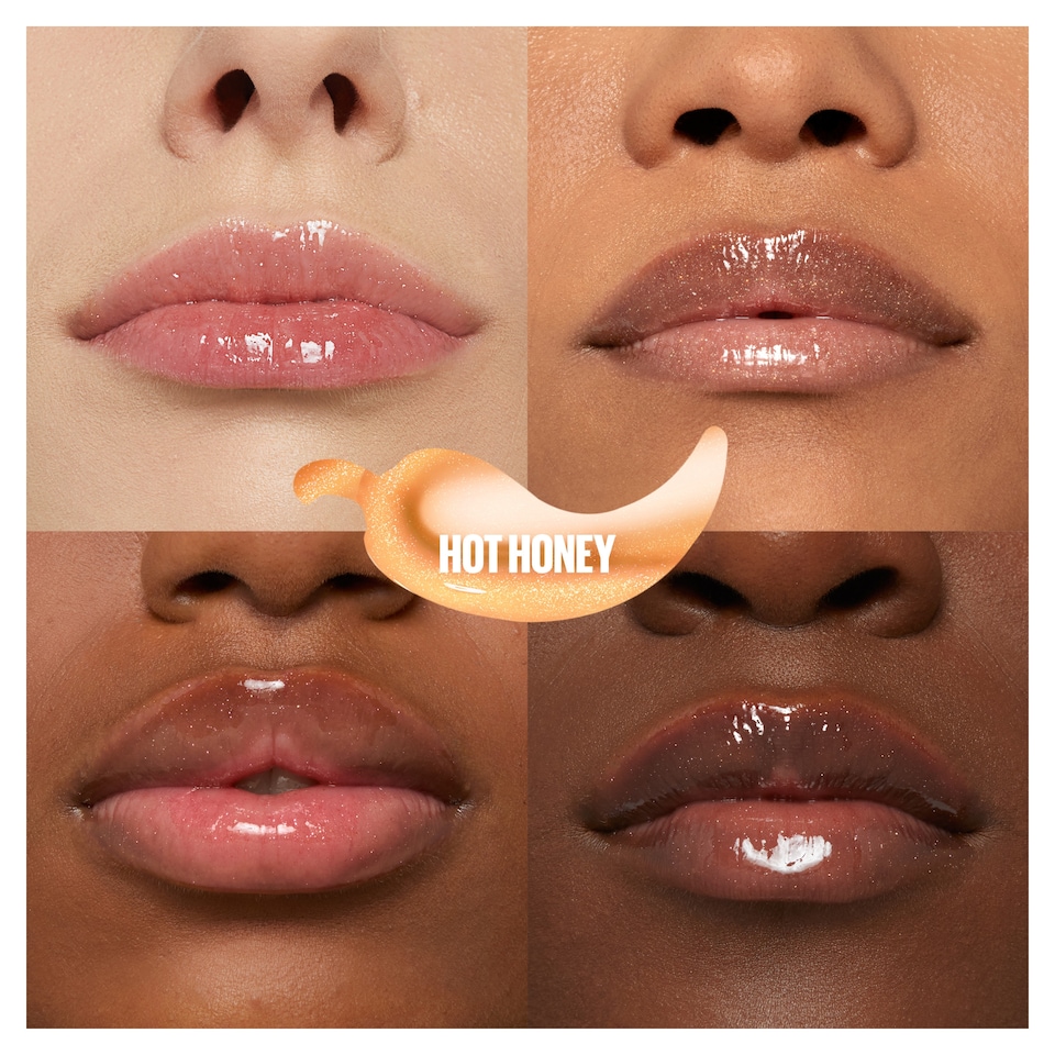 image 1 of Maybelline Lifter Plumping Lip Gloss - Hot Honey 5.4ml