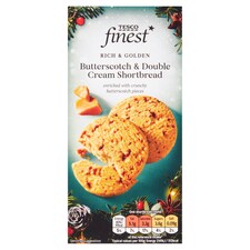 Tesco Finest Butterscotch And Double Cream Shortbread 150G