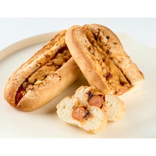 Tesco Snack Baguette with Sausage, BBQ Sauce and Cheddar 130g