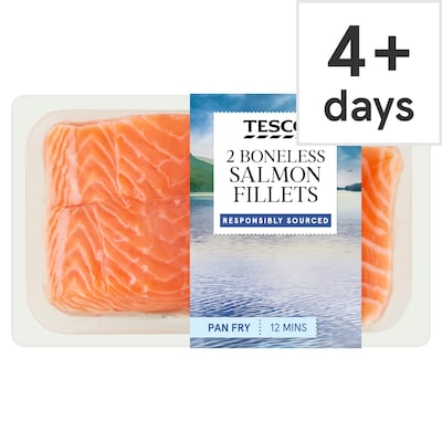 Tesco 2 Boneless Salmon Fillets 260G