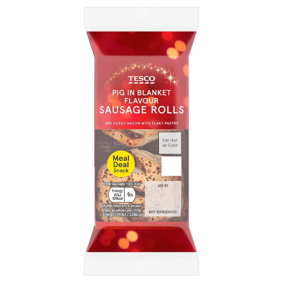 Tesco Pigs In Blanket Sausage Rolls 60g