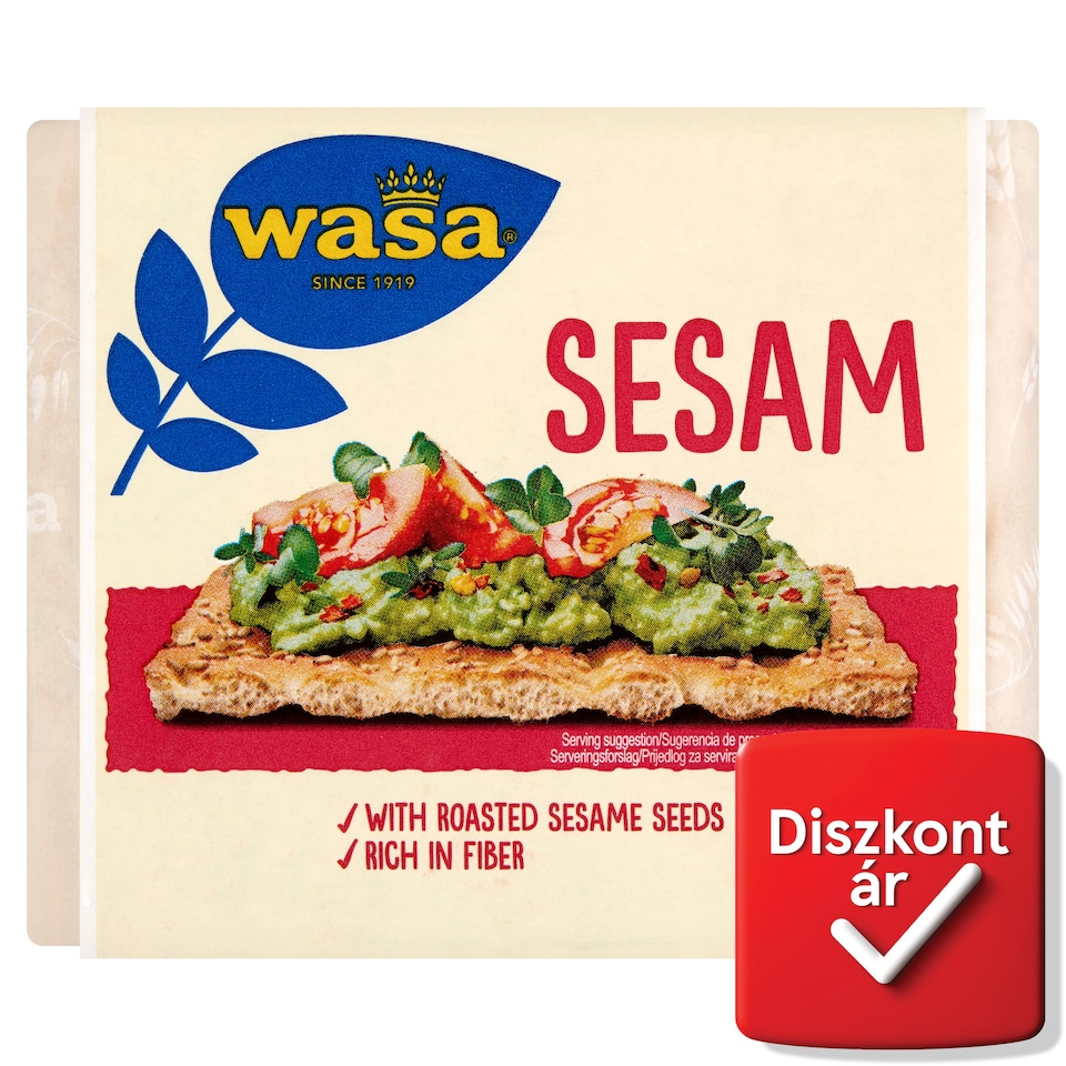 Wasa Sesam búzalisztből készült szezámmagos ropogós kenyér 200 g