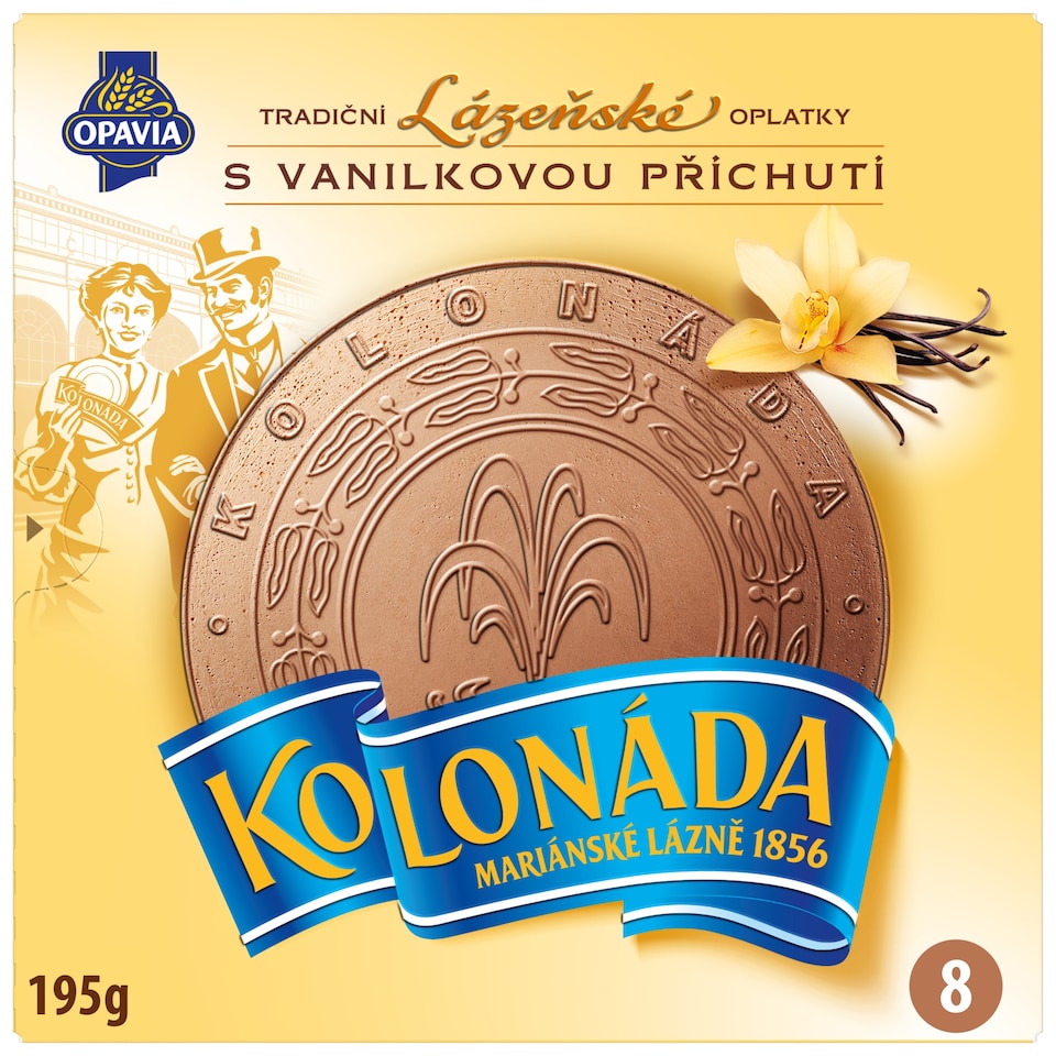 Opavia Kolonáda Spa Wafers Vanilla 195 g