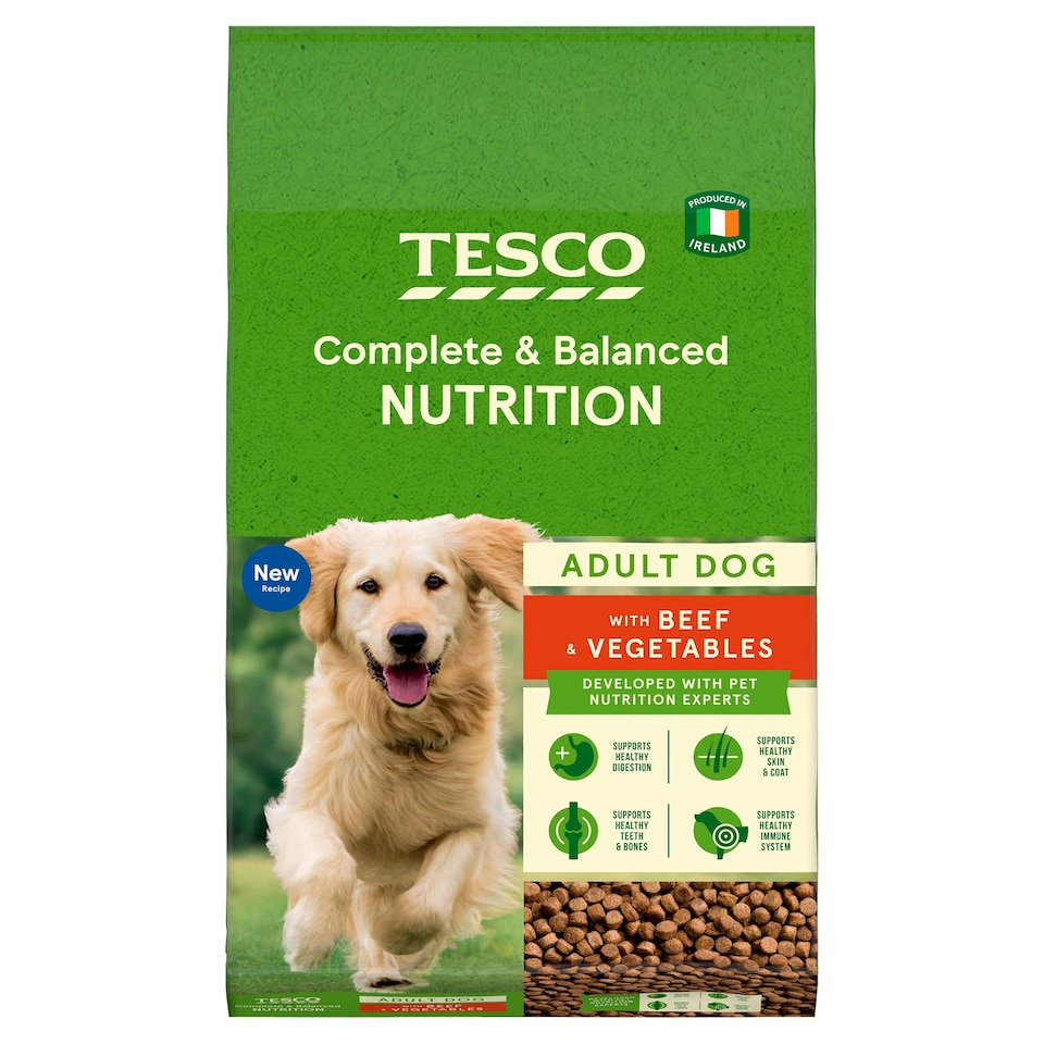 Tesco Nutrition Beef And Vegetable Adult Dog Food 12Kg